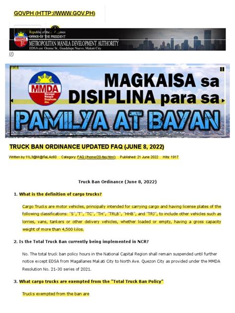 navotas truck ban 2024|Truck Ban Ordinance Updated FAQ (June 8, 2022).